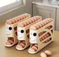 3-Tier Rolling Egg Storage Container for Refrigerator Holds 24 Eggs Organizer Rack Large Capacity Kitchen & Fridge Storag